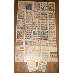 Lot de 32 anciens magazines Nouveau Tintin Années 70 vintage