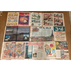 Lot de 32 anciens magazines Nouveau Tintin Années 70 vintage