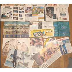 Lot de 32 anciens magazines Nouveau Tintin Années 70 vintage