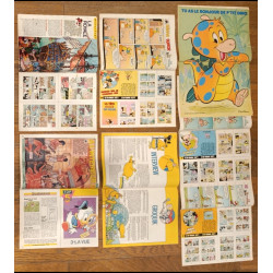 Lot de 7 anciens Journaux de Mickey vintage