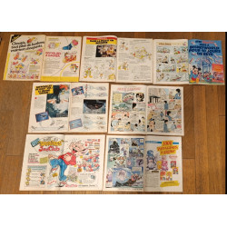 Lot de 7 anciens Journaux de Mickey vintage