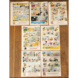 Lot de 7 anciens Journaux de Mickey vintage