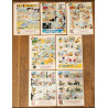 Lot de 7 anciens Journaux de Mickey vintage