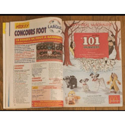 Journal de Mickey N°2234 avec cadeau 8 vignettes Panini Les 101 dalmatiens 1995 vintage