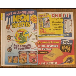 Journal de Mickey N°2234 avec cadeau 8 vignettes Panini Les 101 dalmatiens 1995 vintage