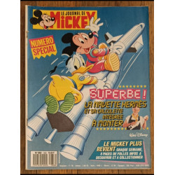 Journal de Mickey N°1838 avec cadeau Maquette spatiale 1987 vintage