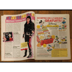 Journal de Mickey N°1838 avec cadeau Maquette spatiale 1987 vintage