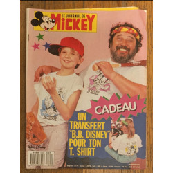 Journal de Mickey N°1823 avec cadeau Transfert B.B. Disney 1987 vintage