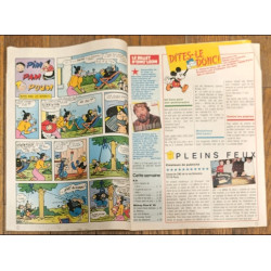 Journal de Mickey N°1823 avec cadeau Transfert B.B. Disney 1987 vintage