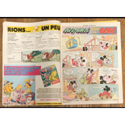 Journal de Mickey N°1823 avec cadeau Transfert B.B. Disney 1987 vintage