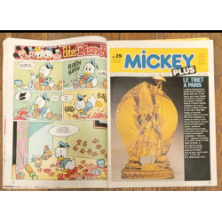 Journal de Mickey N°1823 avec cadeau Transfert B.B. Disney 1987 vintage