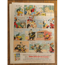 Journal de Mickey N°1823 avec cadeau Transfert B.B. Disney 1987 vintage