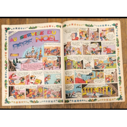Journal de Mickey N°1330 spécial Noël avec poster Bernard et Bianca 1977 vintage