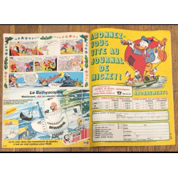 Journal de Mickey N°1330 spécial Noël avec poster Bernard et Bianca 1977 vintage