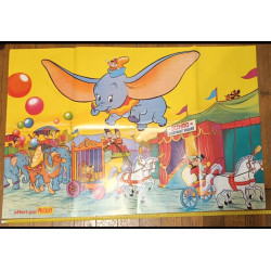 Journal de Mickey N°1446 avec cadeau Poster géant Dumbo 1980 vintage