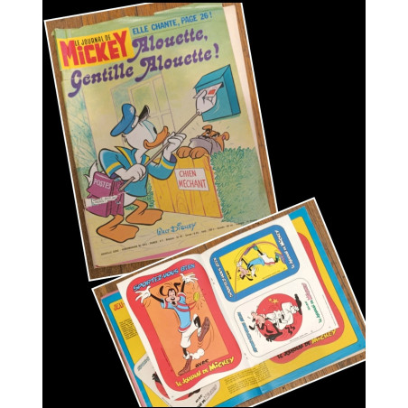 Journal de Mickey N°1413 avec cadeau Autocollants Dingo 1979 vintage