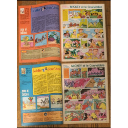 Lot de 2 anciens Journaux de Mickey bd La coccinelle à Monte-Carlo N°1334 et 1335 1978 vintage