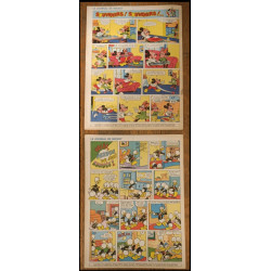 Lot de 2 anciens Journaux de Mickey bd La coccinelle à Monte-Carlo N°1334 et 1335 1978 vintage