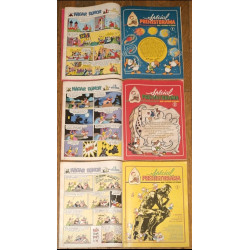 Lot de 3 anciens Journaux de Mickey spécial Préhistoire 1977 N°1287, 1288 et 1289 vintage