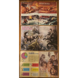 Lot de 3 anciens Journaux de Mickey spécial Préhistoire 1977 N°1287, 1288 et 1289 vintage