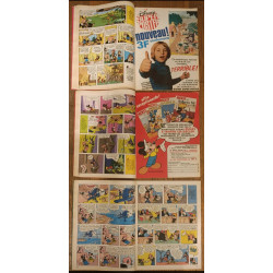 Lot de 3 anciens Journaux de Mickey spécial Préhistoire 1977 N°1287, 1288 et 1289 vintage