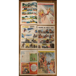 Lot de 3 anciens Journaux de Mickey spécial Préhistoire 1977 N°1287, 1288 et 1289 vintage