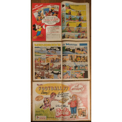 Lot de 3 anciens Journaux de Mickey spécial Préhistoire 1977 N°1287, 1288 et 1289 vintage