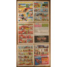 Lot de 3 anciens Journaux de Mickey spécial Préhistoire 1977 N°1287, 1288 et 1289 vintage