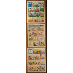 Lot de 3 anciens Journaux de Mickey spécial Préhistoire 1977 N°1287, 1288 et 1289 vintage