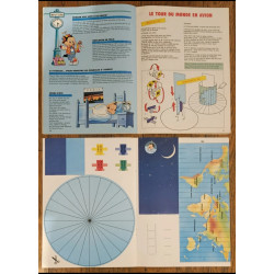 P'tit Loup magazine N°27 avec cadeau jeu du tour du monde 1991 vintage