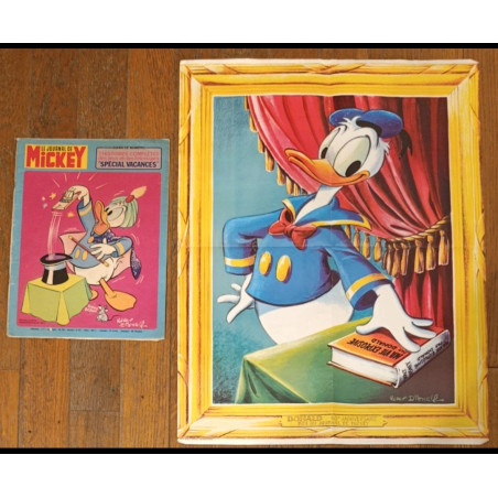 Journal de Mickey N°1313 1977 + Poster Donaldissimo vintage