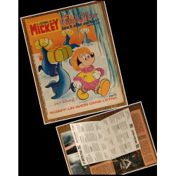 Journal de Mickey N°1379 avec cadeau 4 Fiches jeux de société 1978 vintage