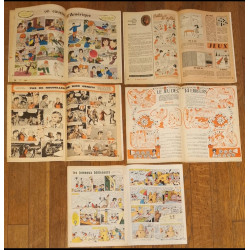 Lot de 5 "Lisette" 1966 N°29/30/31/32/33 vintage
