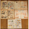 Lot de 5 "Lisette" 1966 N°29/30/31/32/33 vintage