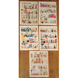 Lot de 5 "Lisette" 1966 N°29/30/31/32/33 vintage