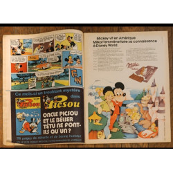 Journal de Mickey N°1119 avec Poster Blanche neige 1973 vintage