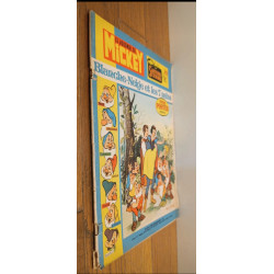 Journal de Mickey N°1119 avec Poster Blanche neige 1973 vintage