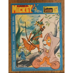 Journal de Mickey N°1166 avec Dépliant La Redoute jouets 1974 vintage