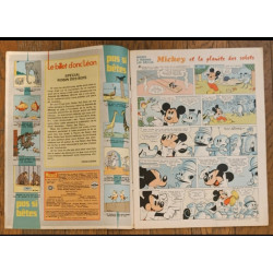 Journal de Mickey N°1166 avec Dépliant La Redoute jouets 1974 vintage