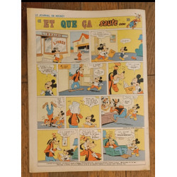 Journal de Mickey N°1166 avec Dépliant La Redoute jouets 1974 vintage