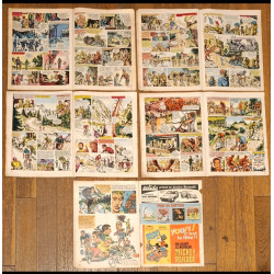 Rare Lot de 5 Journaux de Mickey série complète bd Tour de France 1973 vintage