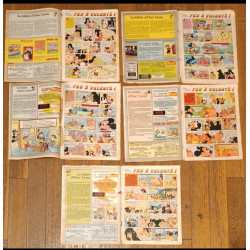 Rare Lot de 5 Journaux de Mickey série complète bd Tour de France 1973 vintage