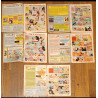 Rare Lot de 5 Journaux de Mickey série complète bd Tour de France 1973 vintage