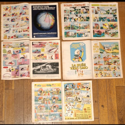 Rare Lot de 5 Journaux de Mickey série complète bd Tour de France 1973 vintage