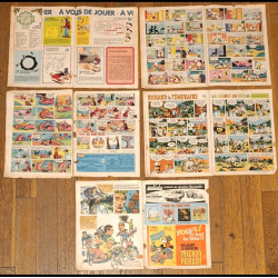 Rare Lot de 5 Journaux de Mickey série complète bd Tour de France 1973 vintage