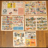 Rare Lot de 5 Journaux de Mickey série complète bd Tour de France 1973 vintage