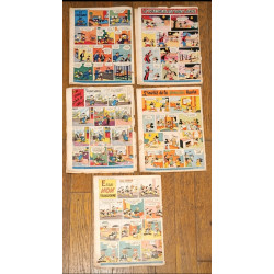 Rare Lot de 5 Journaux de Mickey série complète bd Tour de France 1973 vintage