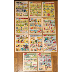 🛹 Rare Lot de 11 Journaux de Mickey Série complète leçons de skate bd 1978 vintage 🛹