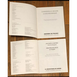 Lot de 2 anciens livres bd Histoire Larousse Fin des années 70 vintage