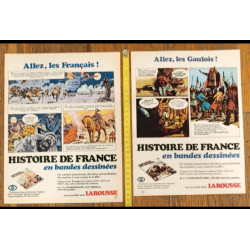 Lot de 2 anciens livres bd Histoire Larousse Fin des années 70 vintage